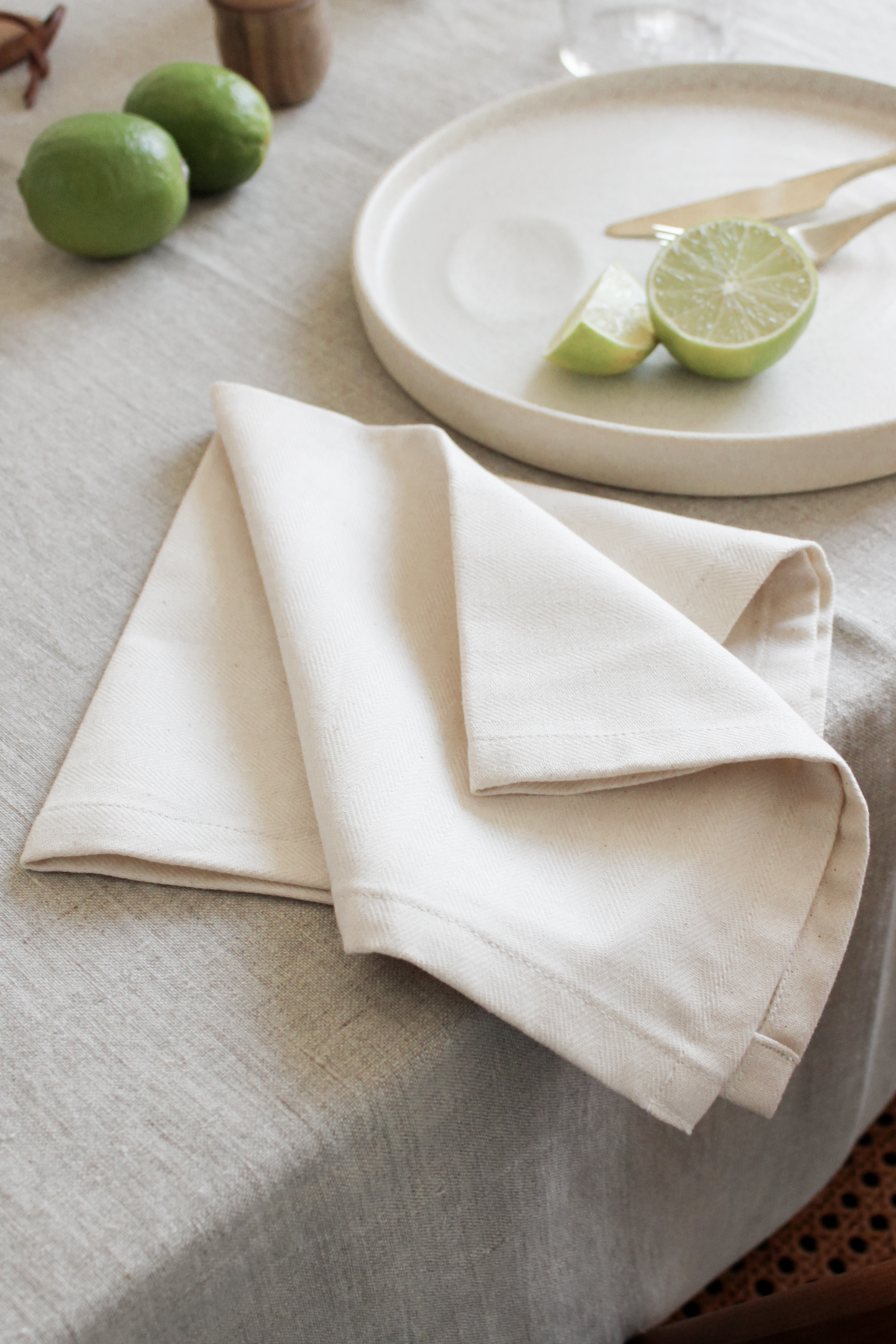 Tischtücher Fischgrat-Jacquard