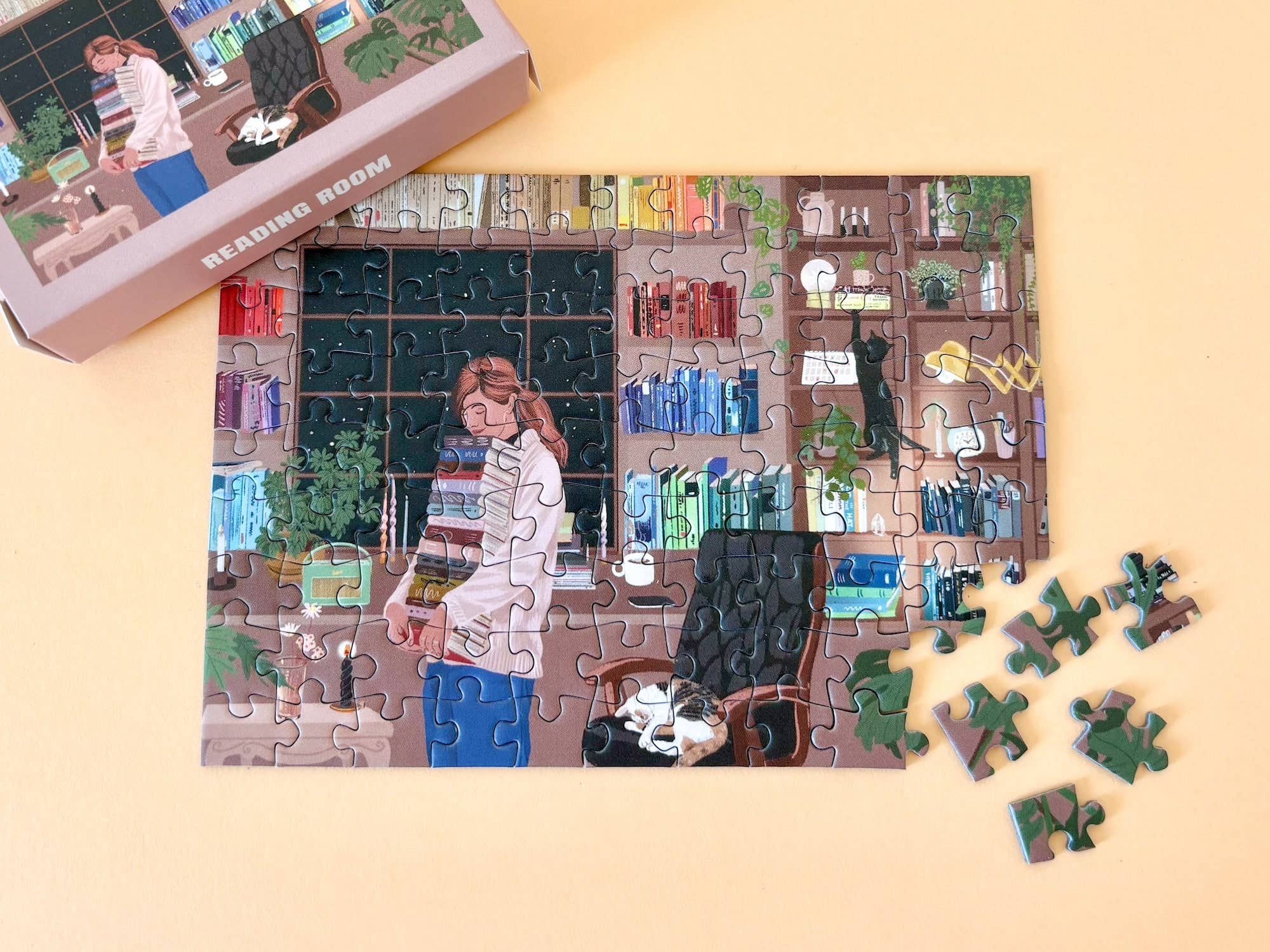 Piecely Puzzles Mini Puzzle Reading Room