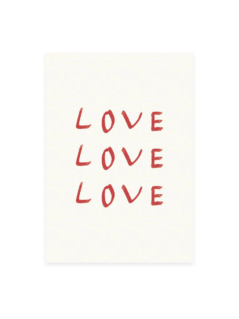 Postcard Love Love Love