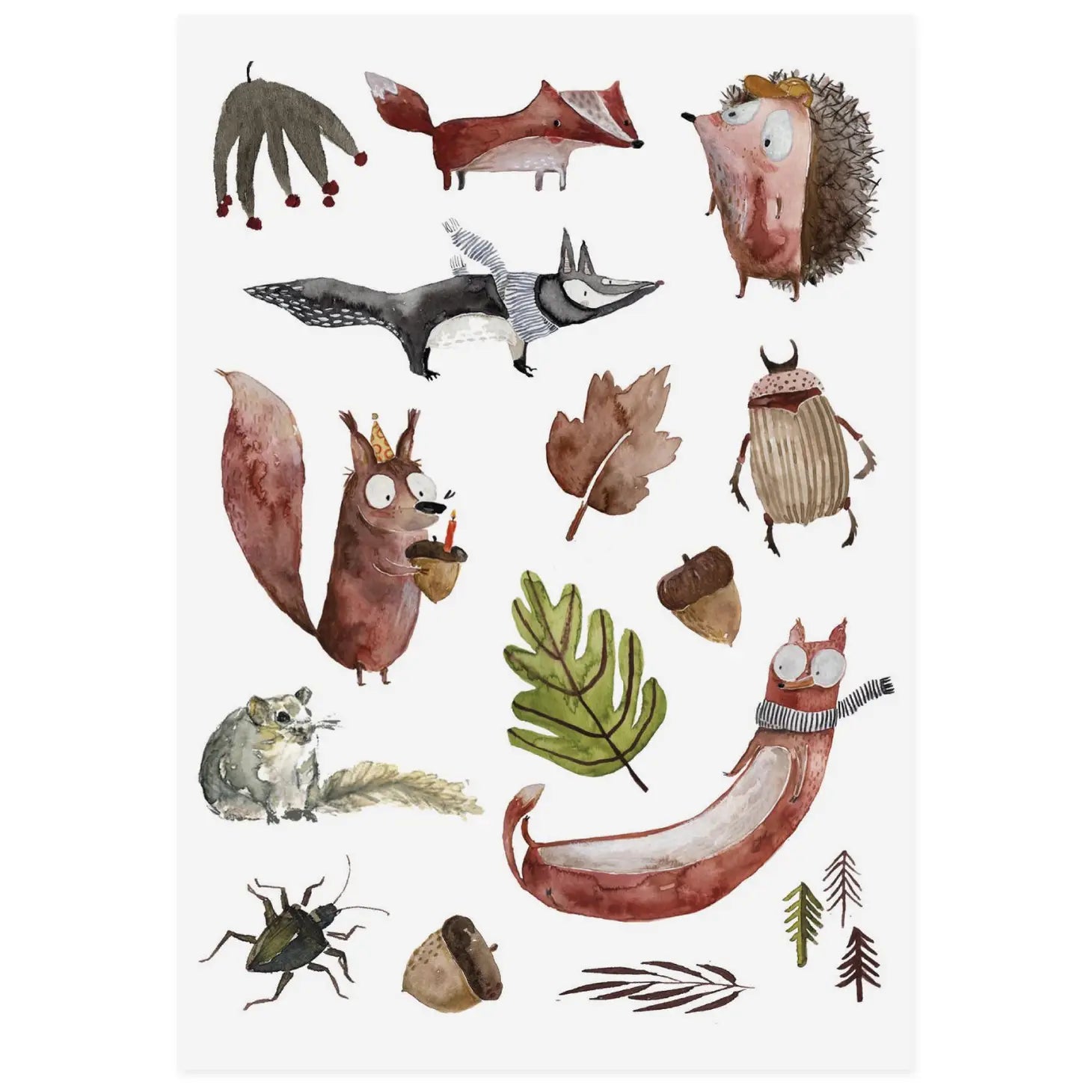 Organic tattoo autumn forest