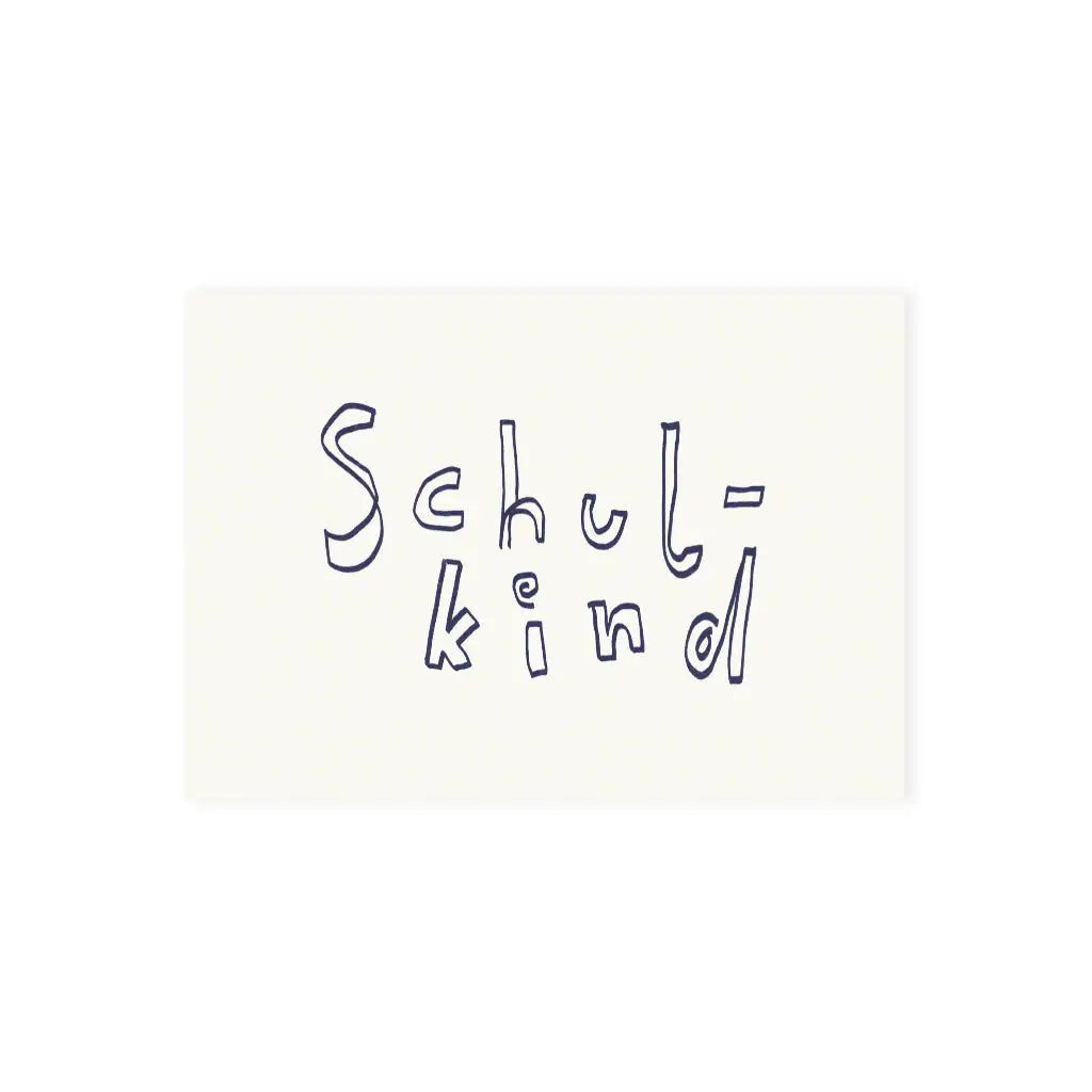 Melt Atelier Postkarte Schulkind