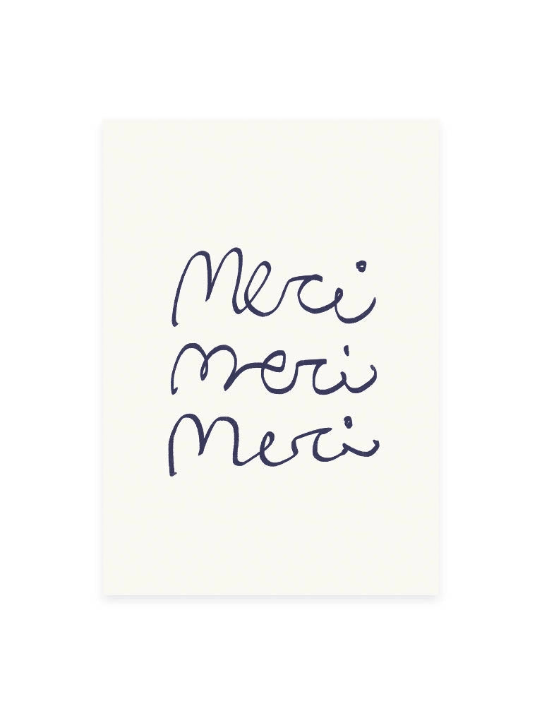 Melt Atelier Postkarte Merci Merci Merci