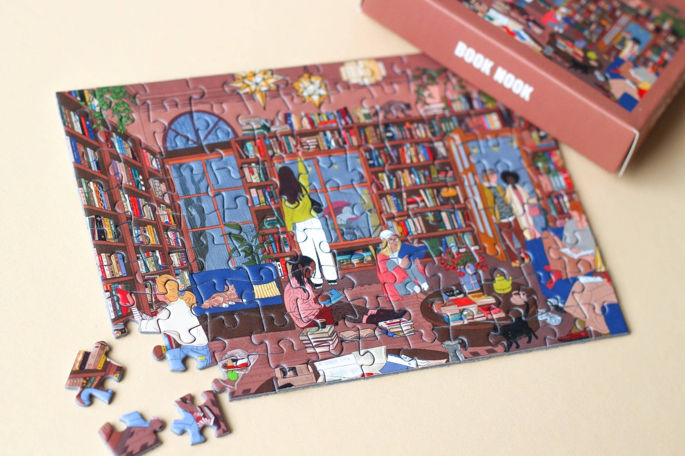 Piecely Puzzle Mini-Puzzle Book Nook