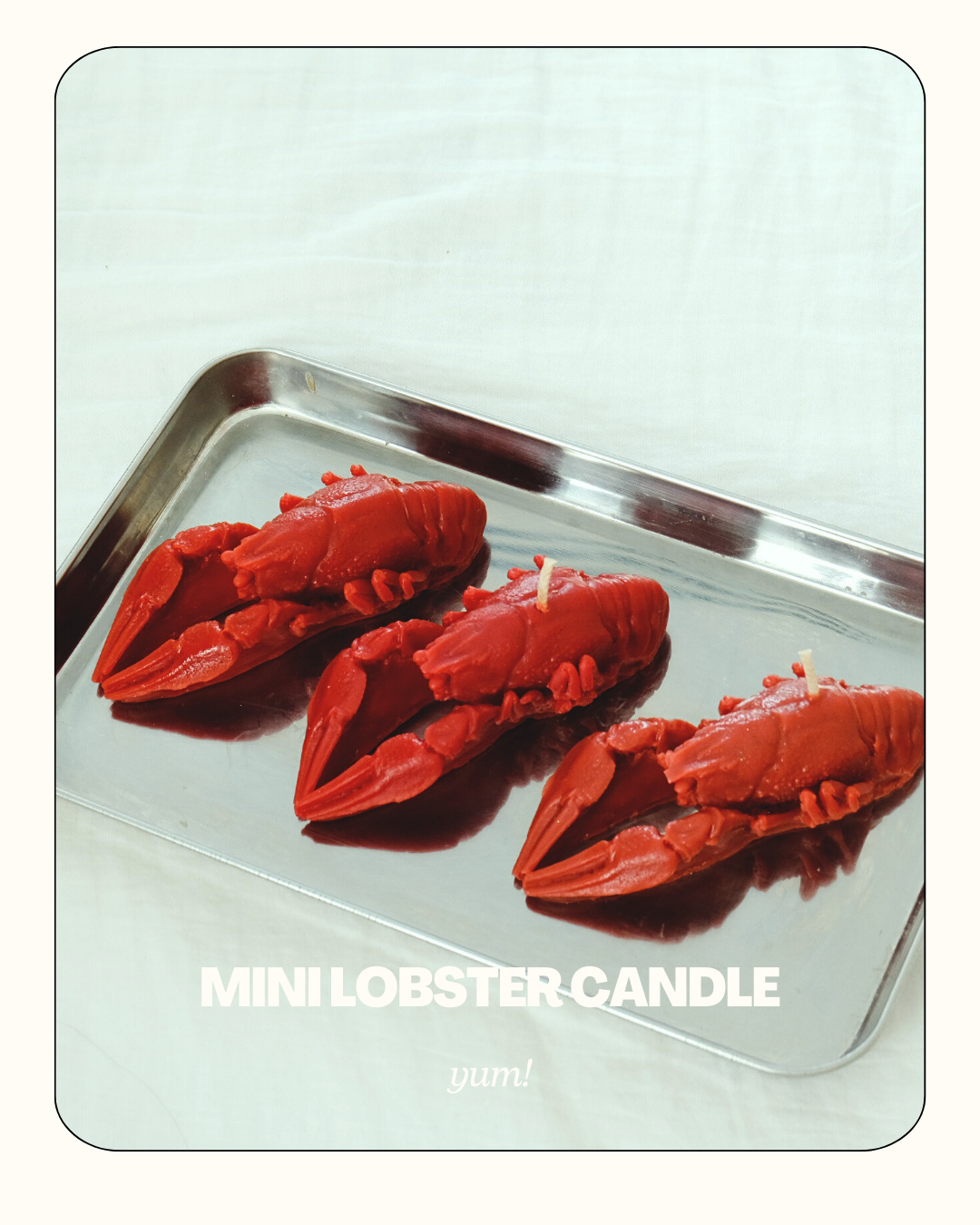 Mini Lobster Kerze