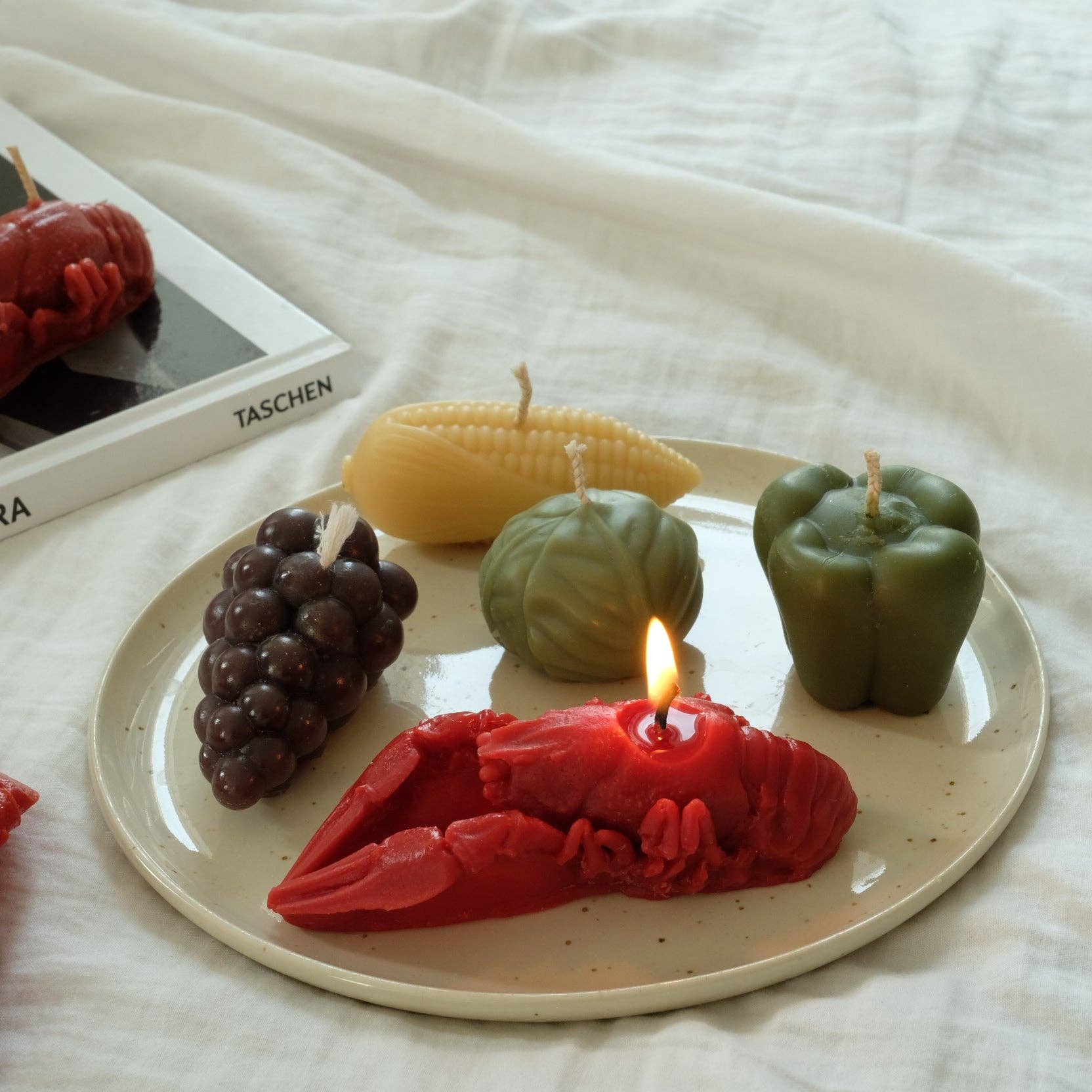 Mini Lobster Beeswax Candle