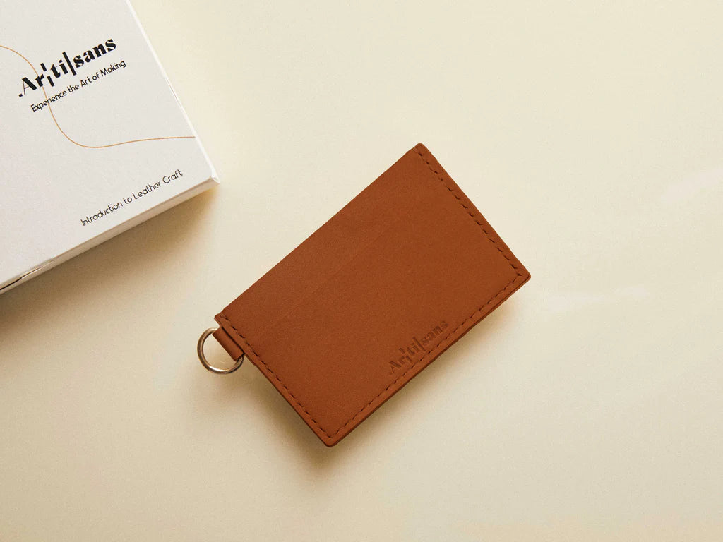 Leather card holder - craft kit