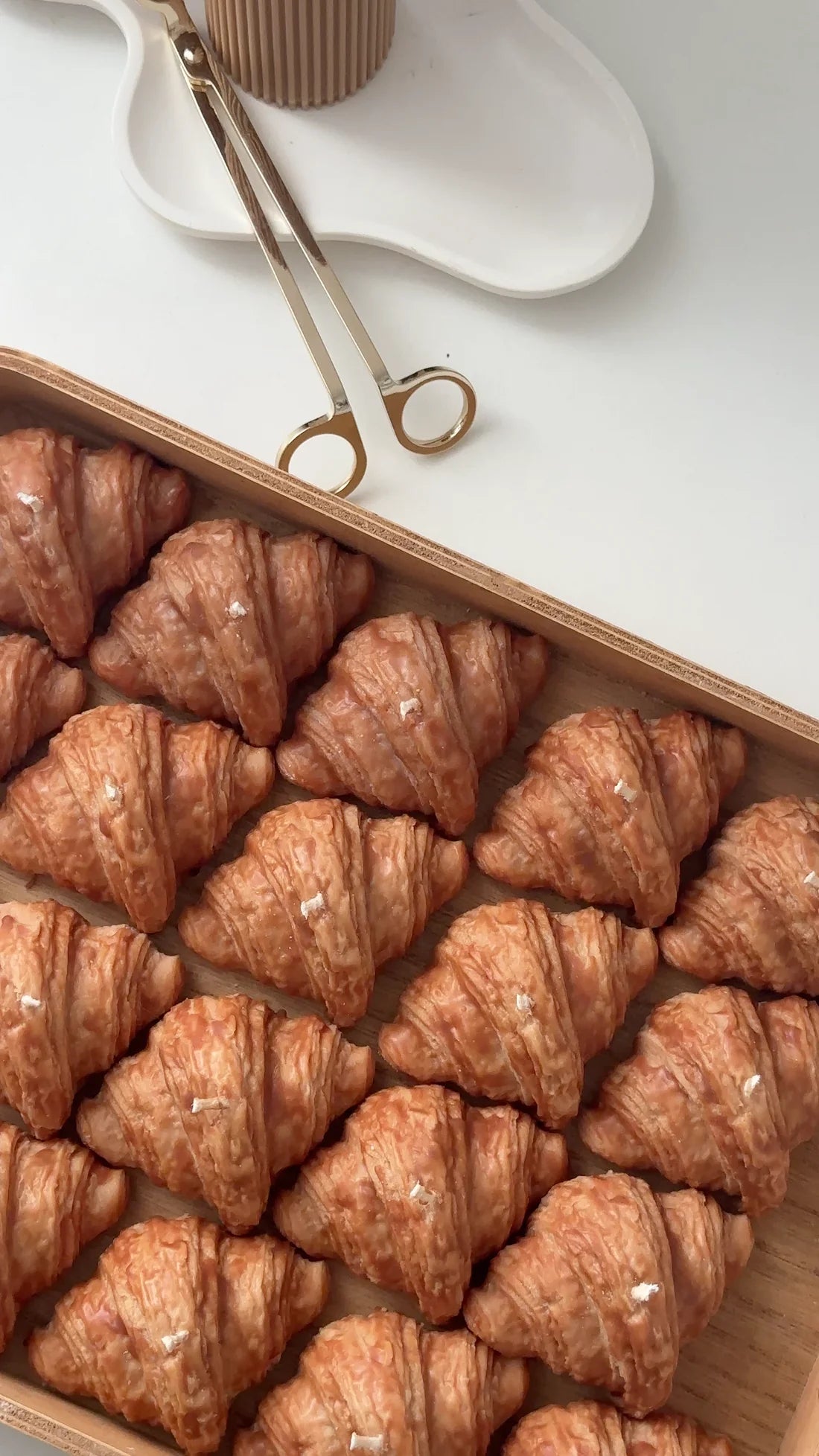 Croissant Kerze
