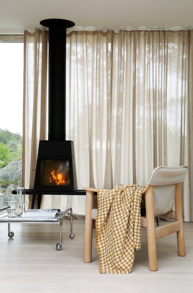 MIMI Couverture en laine tabac