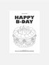 Melt Atelier Postkarte Happy B-Day