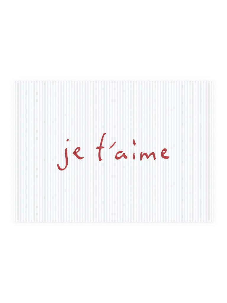 Postkarte Je t&