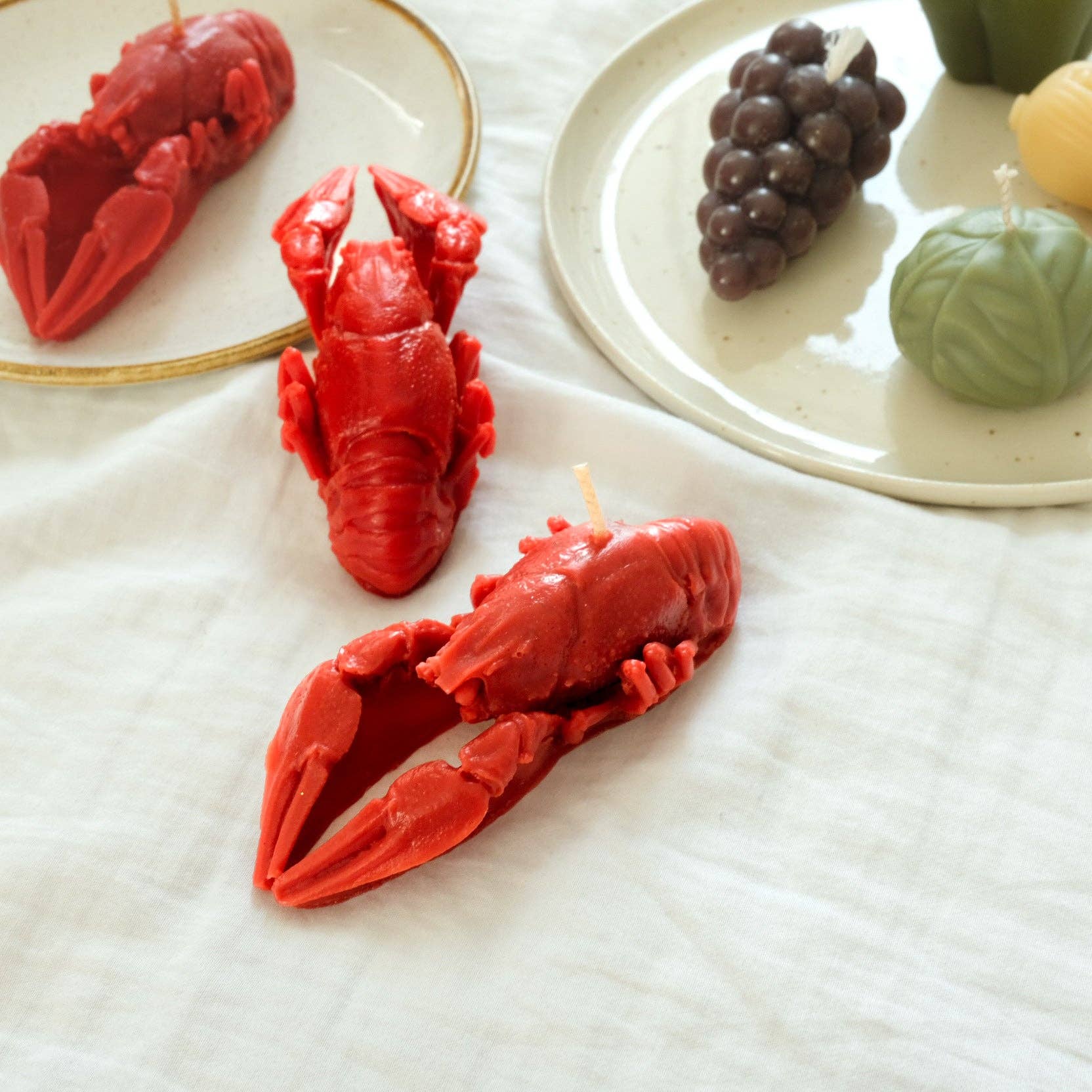 Mini Lobster Beeswax Candle