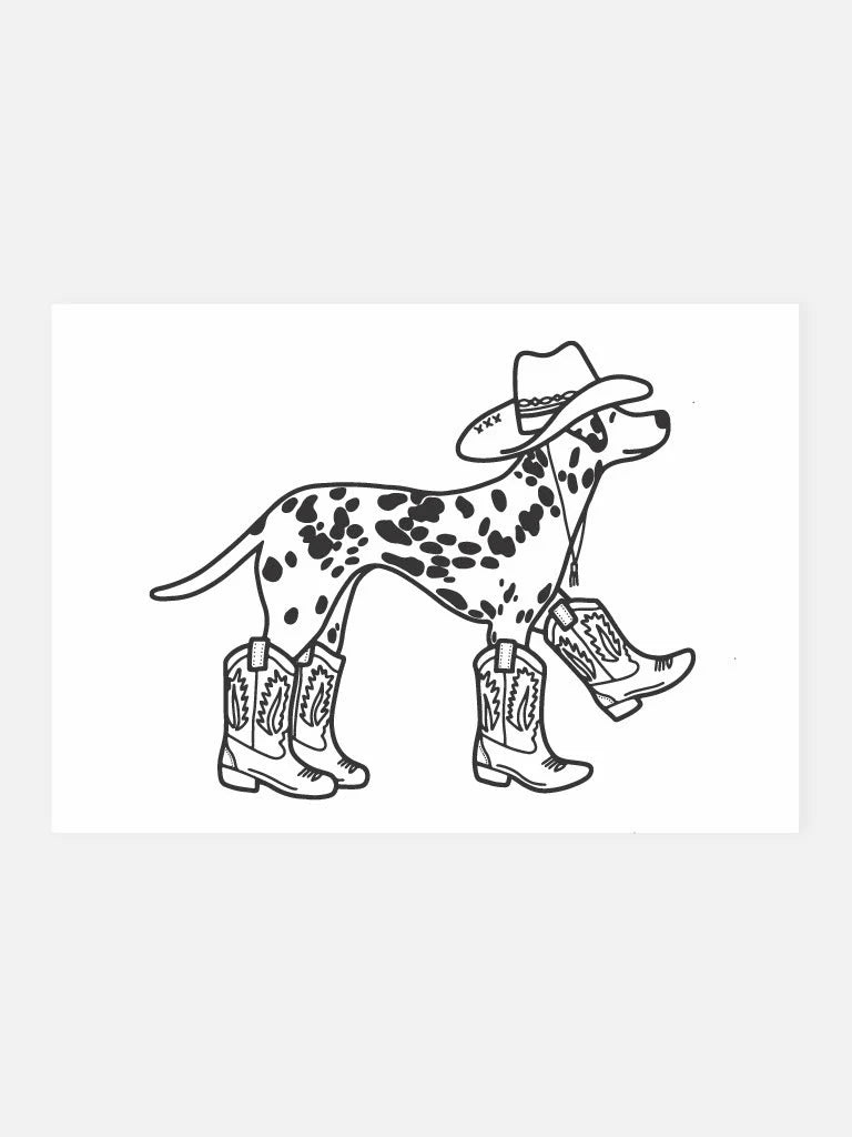 Postcard Dalmatian