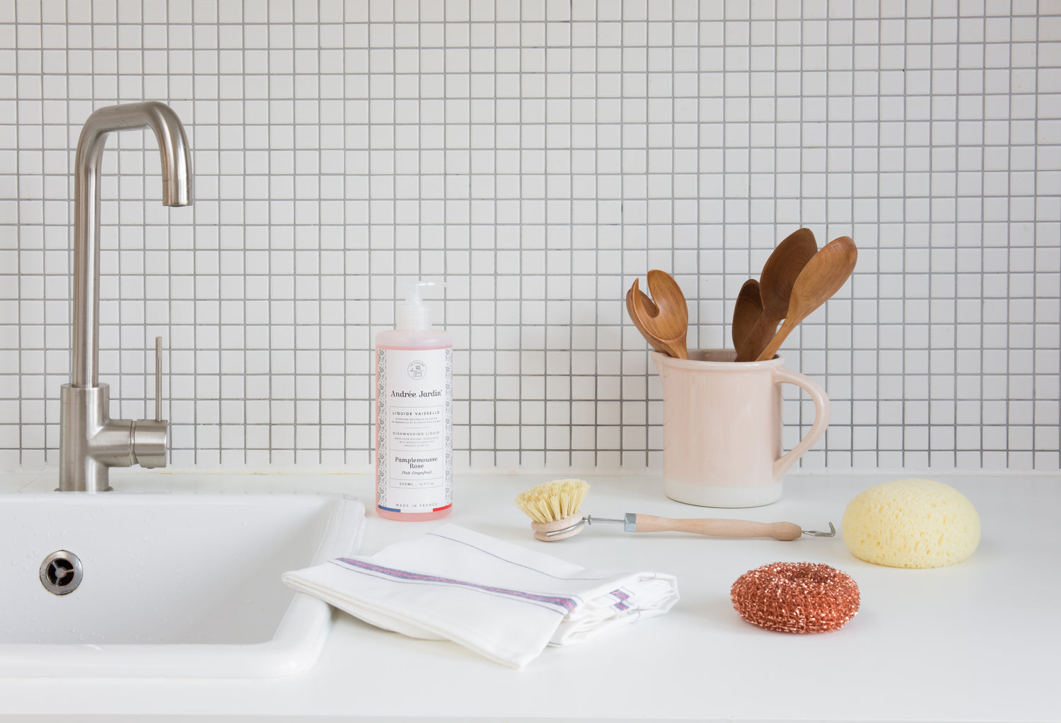 Kitchen towel made of French cotton linen