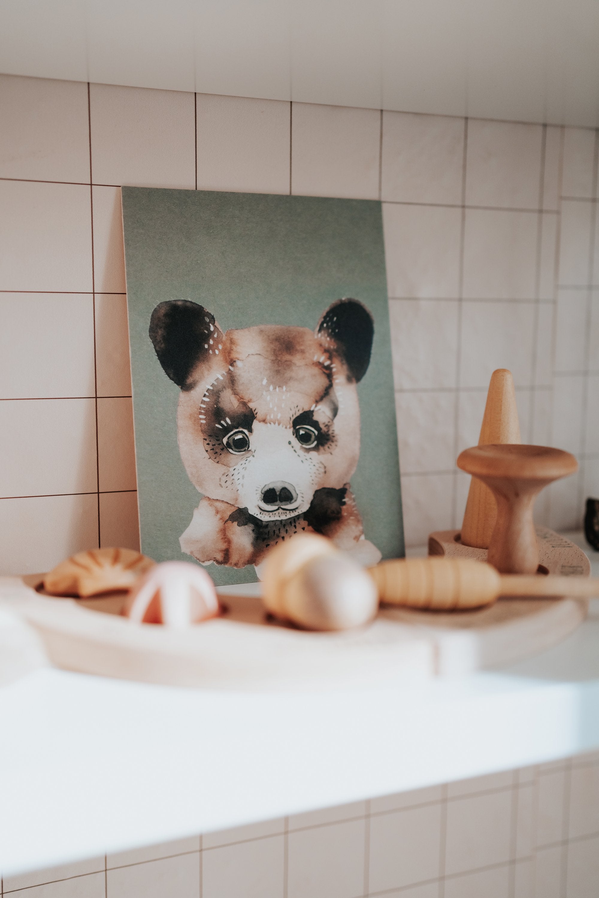 Postkarte Bär