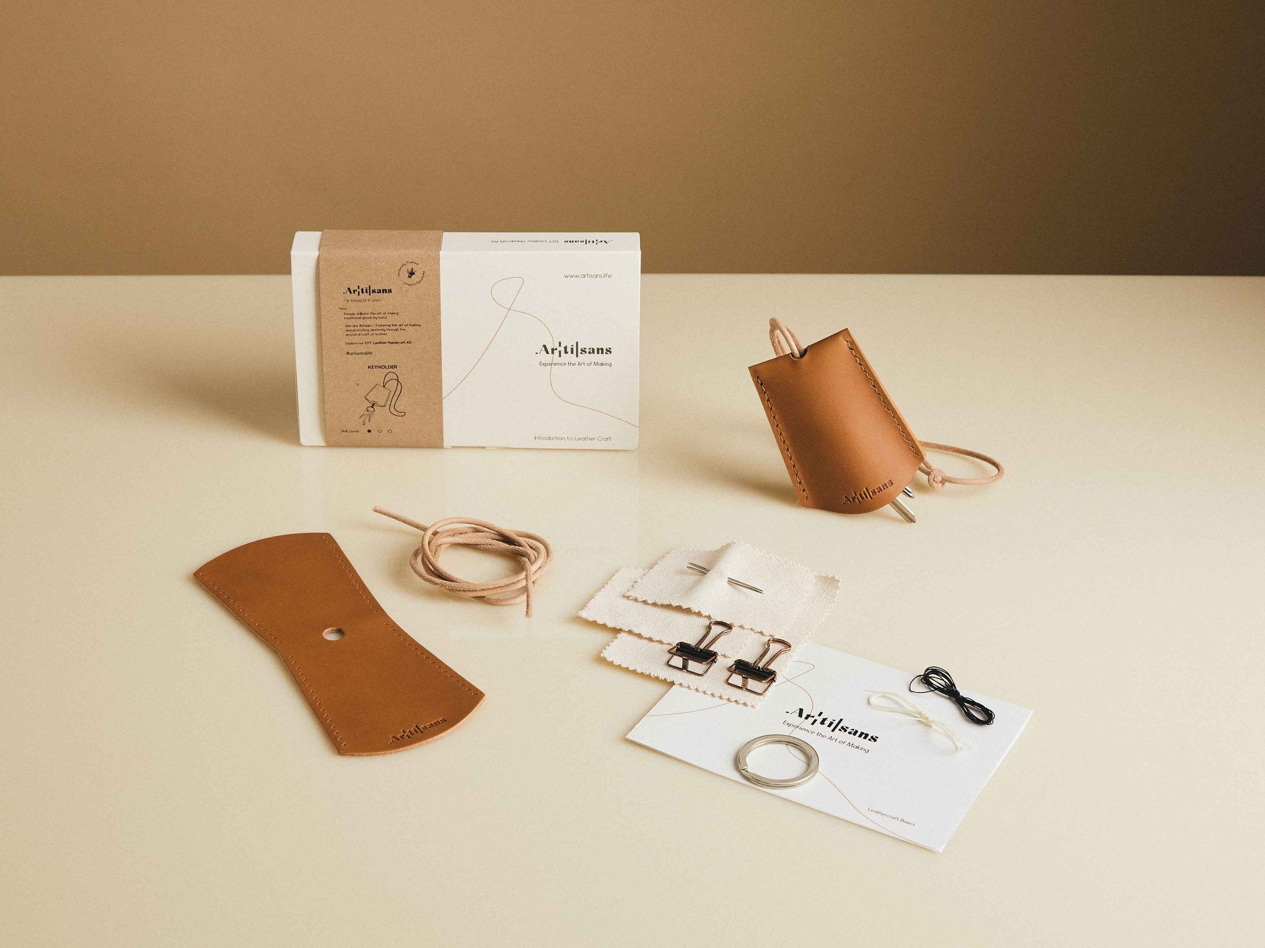 Porte-clés en cuir - kit de bricolage