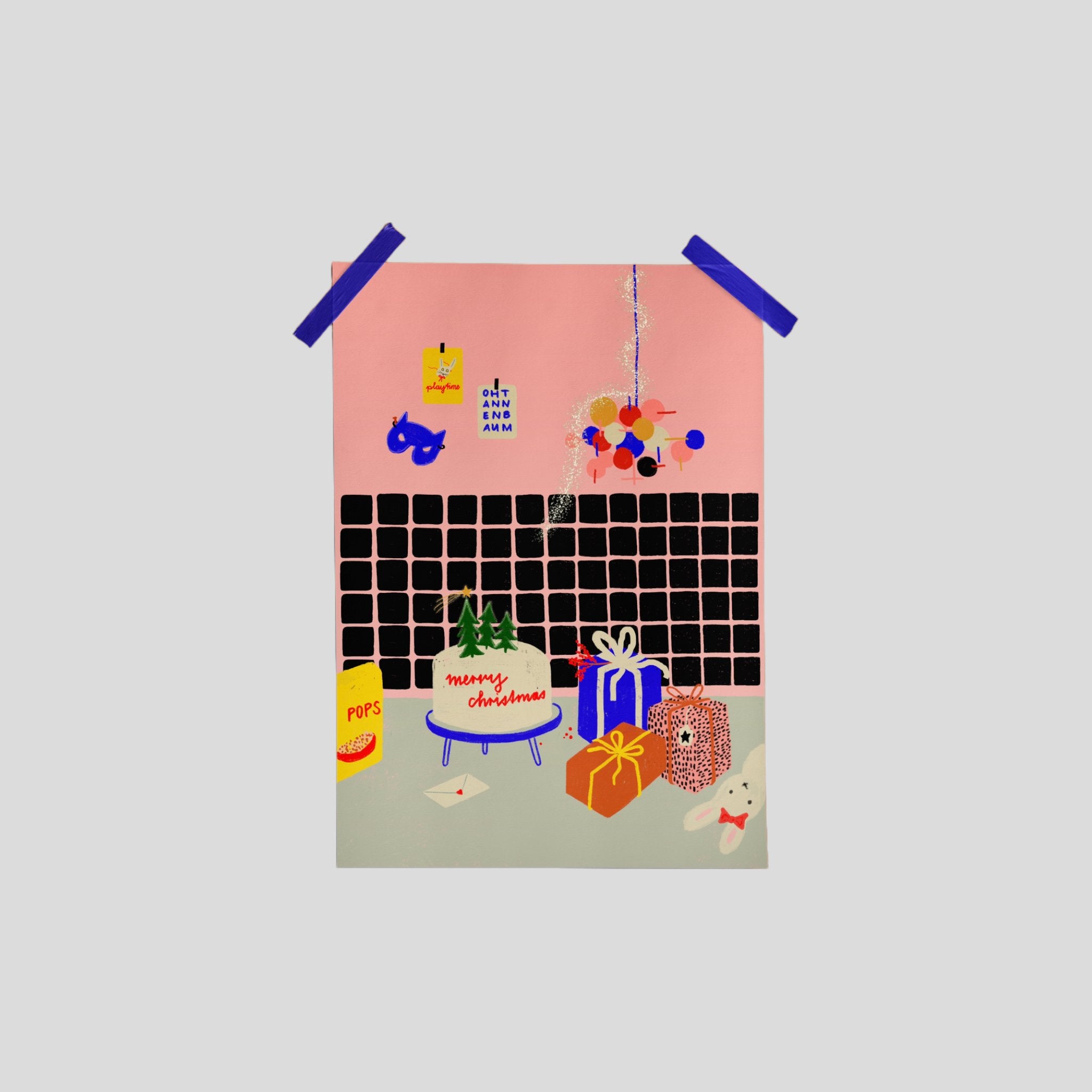 Postkarte Merry Christmas in the kitchen