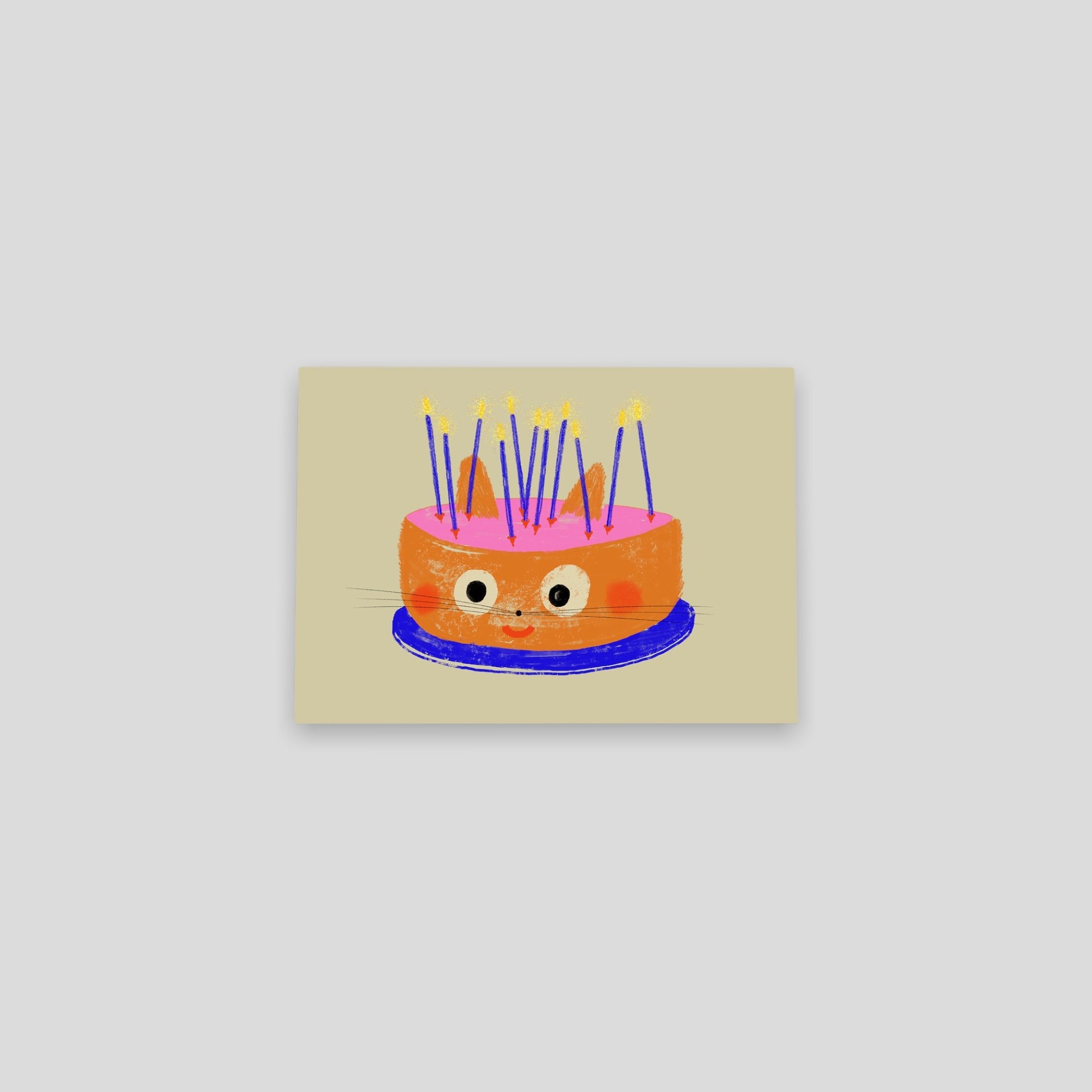 Postkarte Katzenkuchen