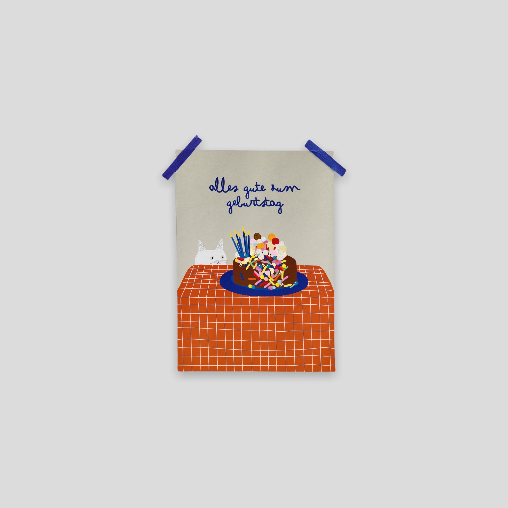 Postkarte alles Gute zum Geburtstag
