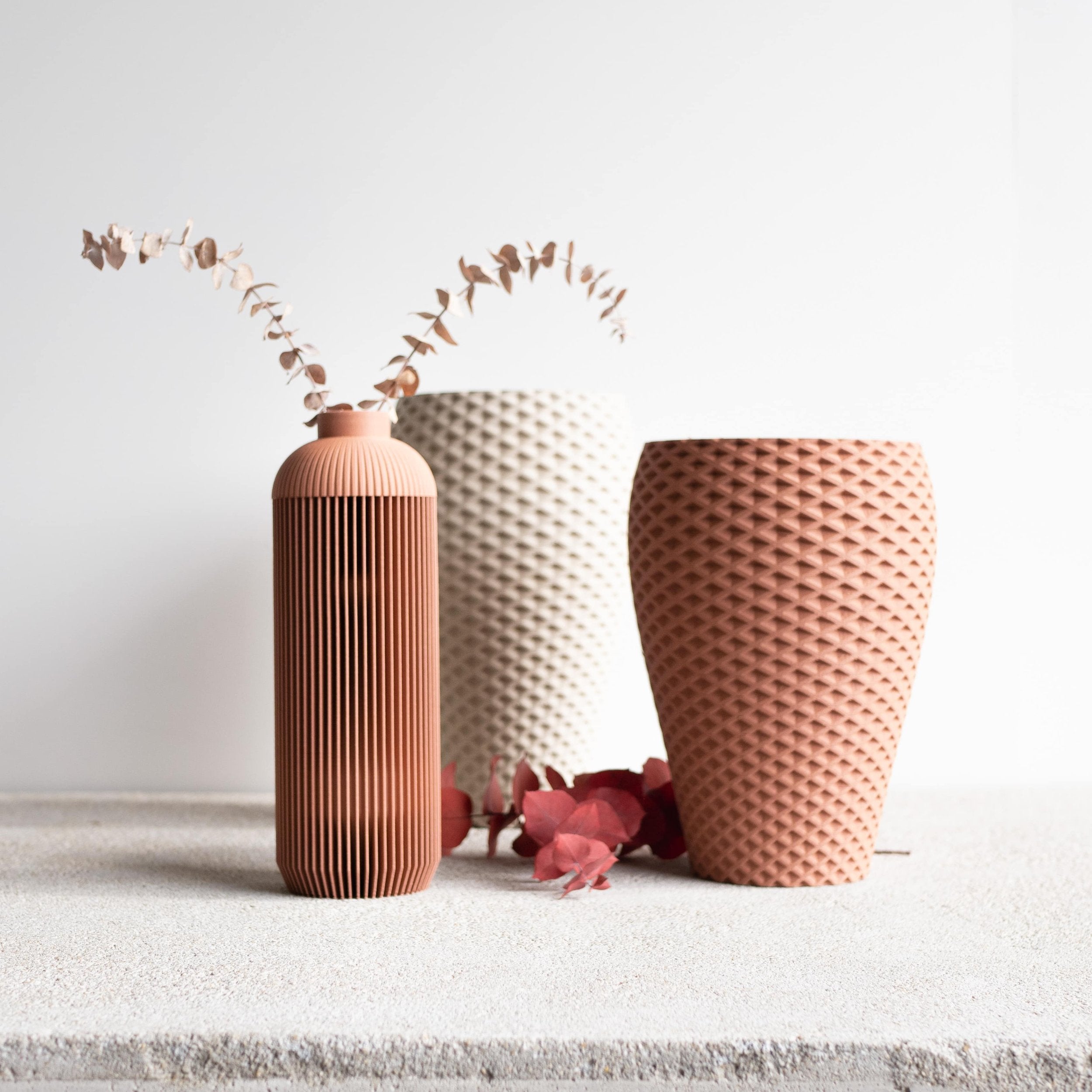 Terracotta vase - ONDE