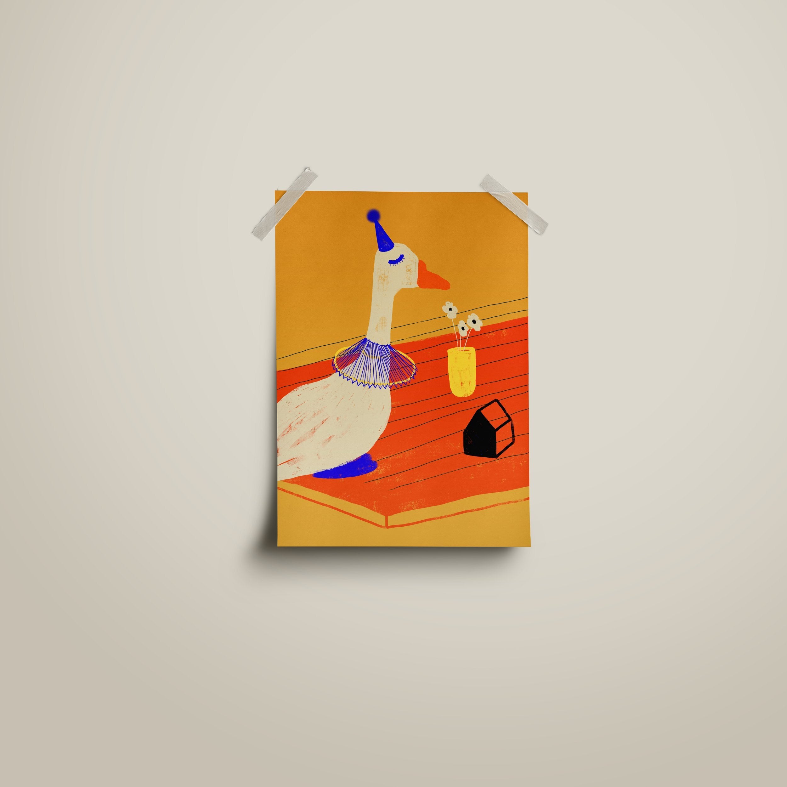 Postcard goose