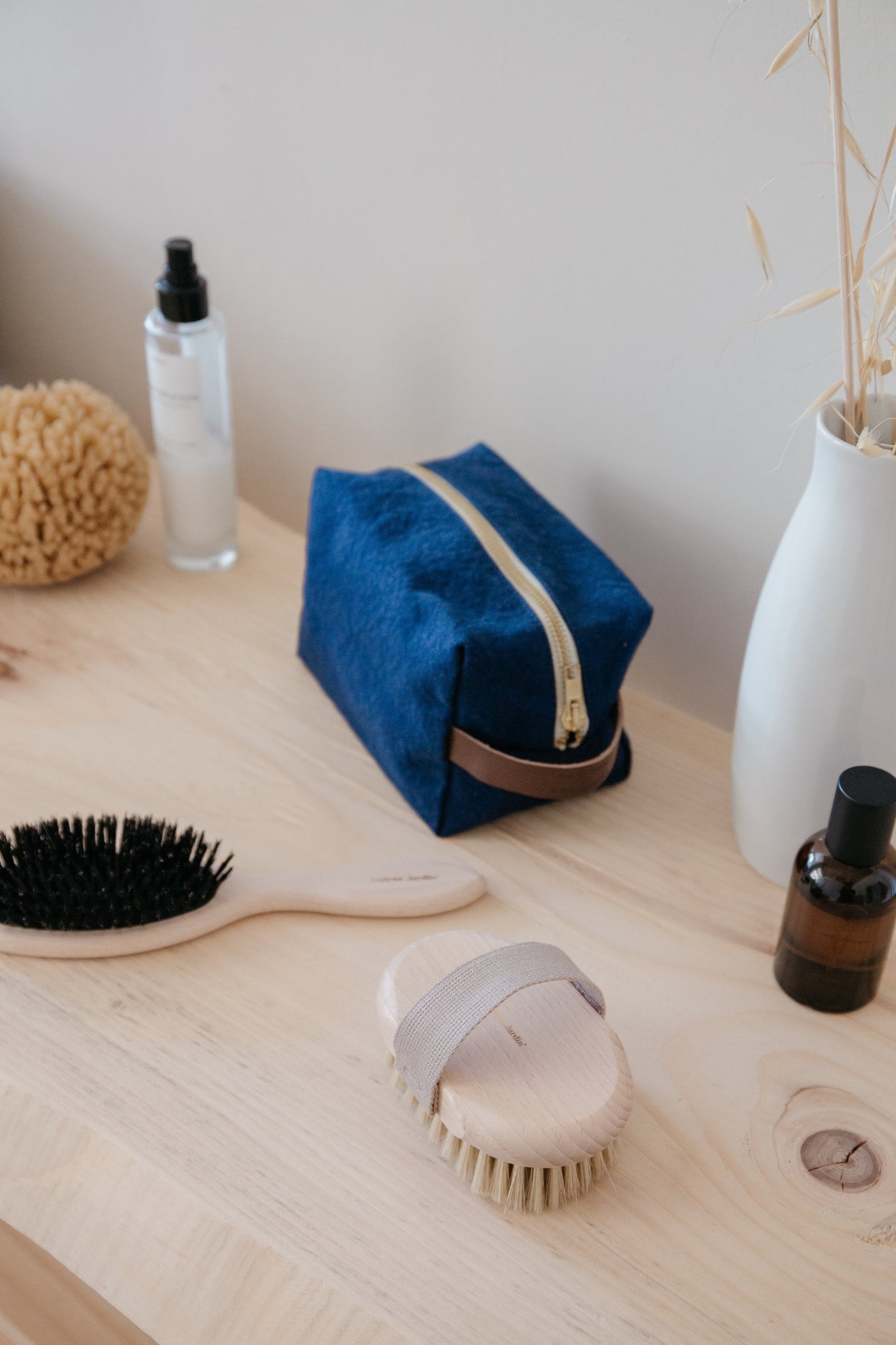 Massagebürste Buchenholz