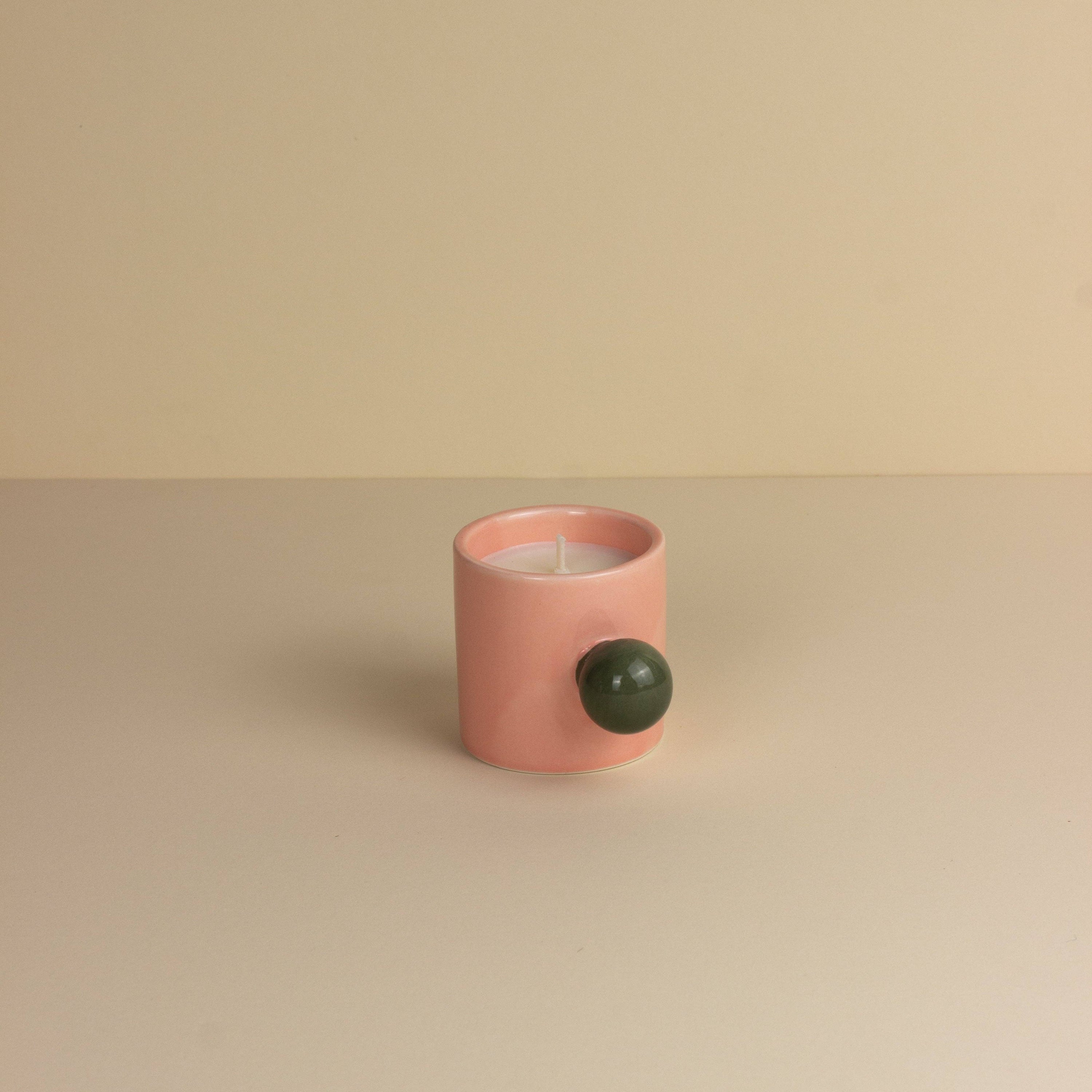 Karneval Karussell Tasse Kerze - Rosa Illusionist