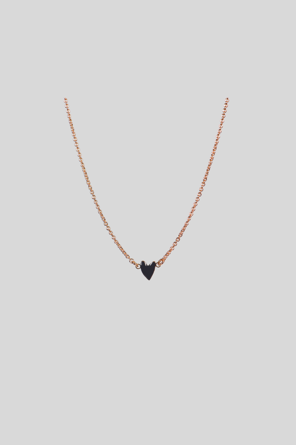 GRANT heart necklace black