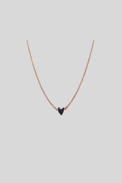 Collier coeur GRANT noir