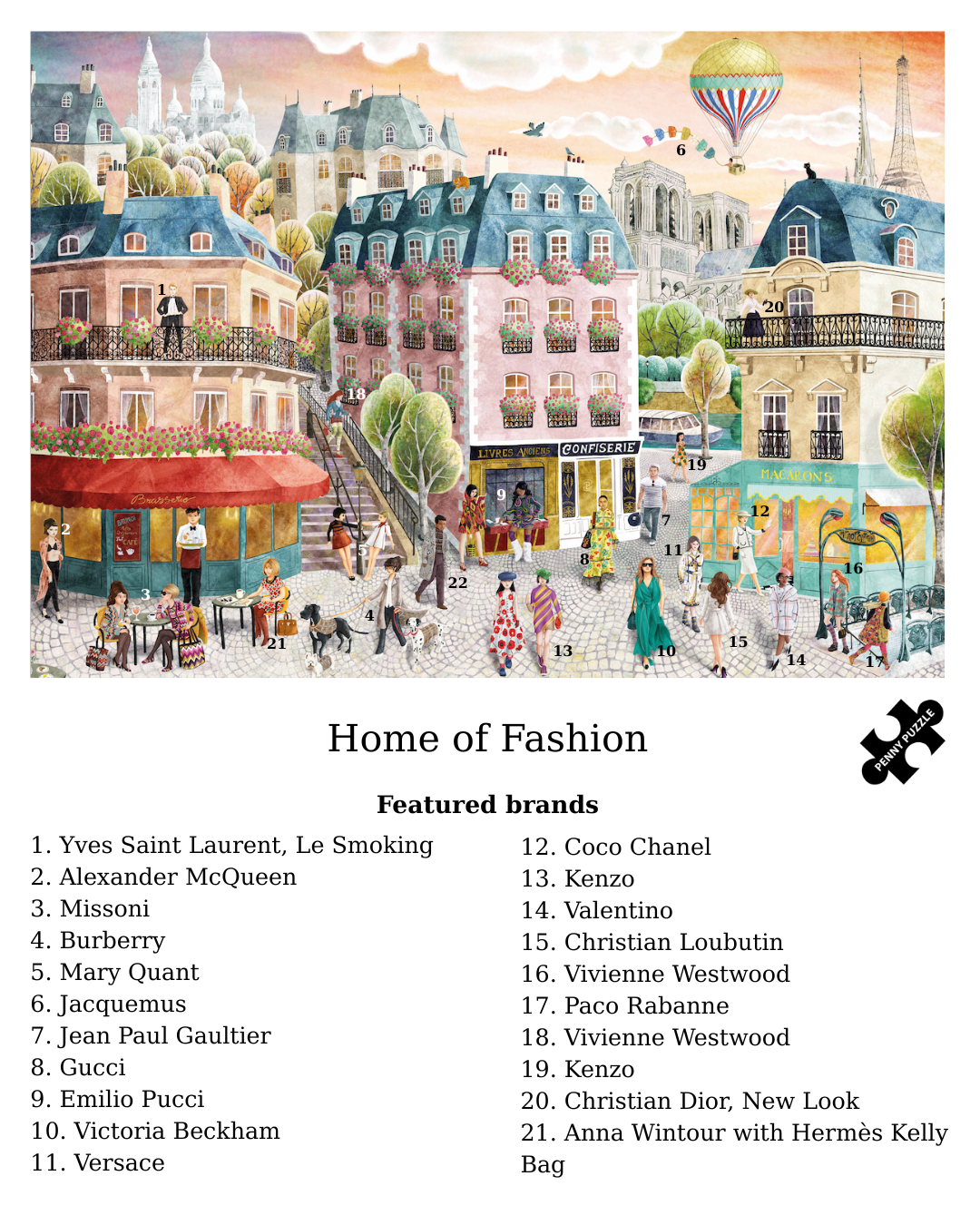 Puzzle Paris Home of Fashion