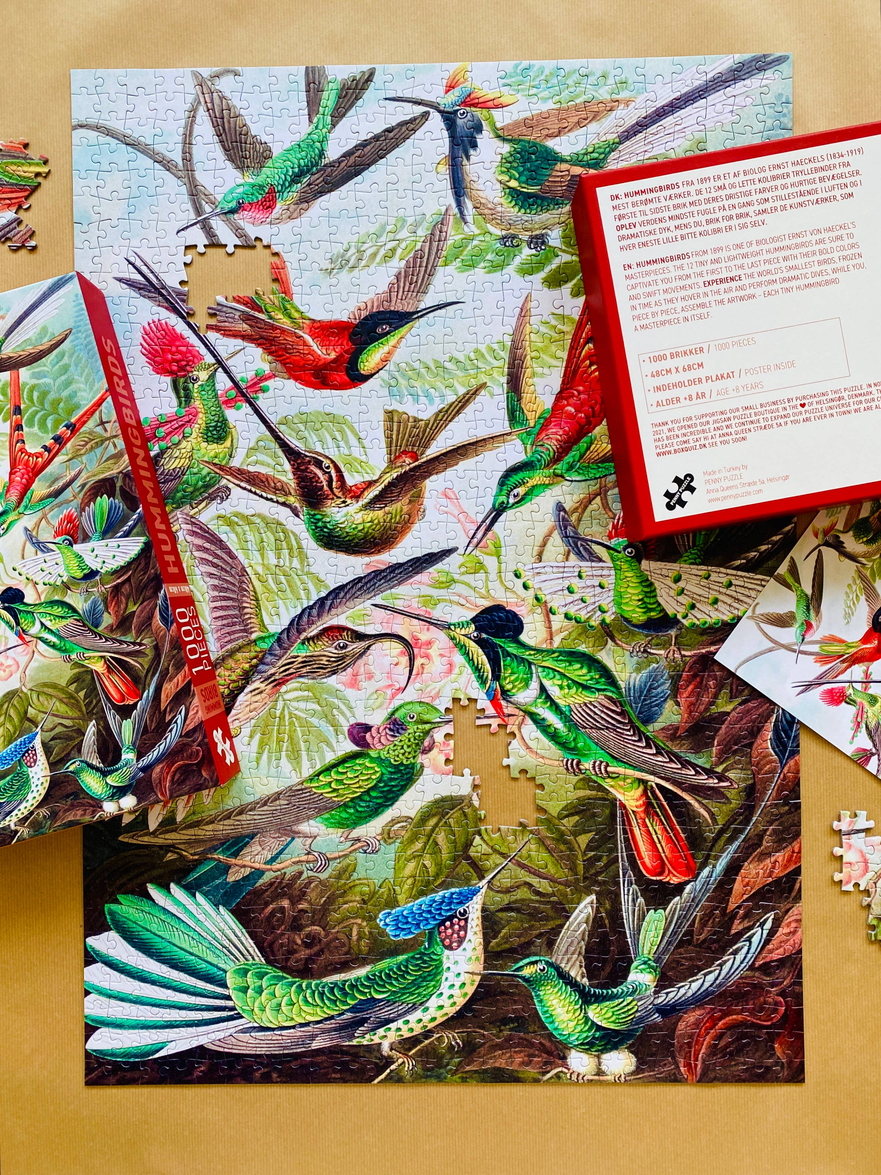 Kolibris 1000-teiliges Vintage-Puzzle