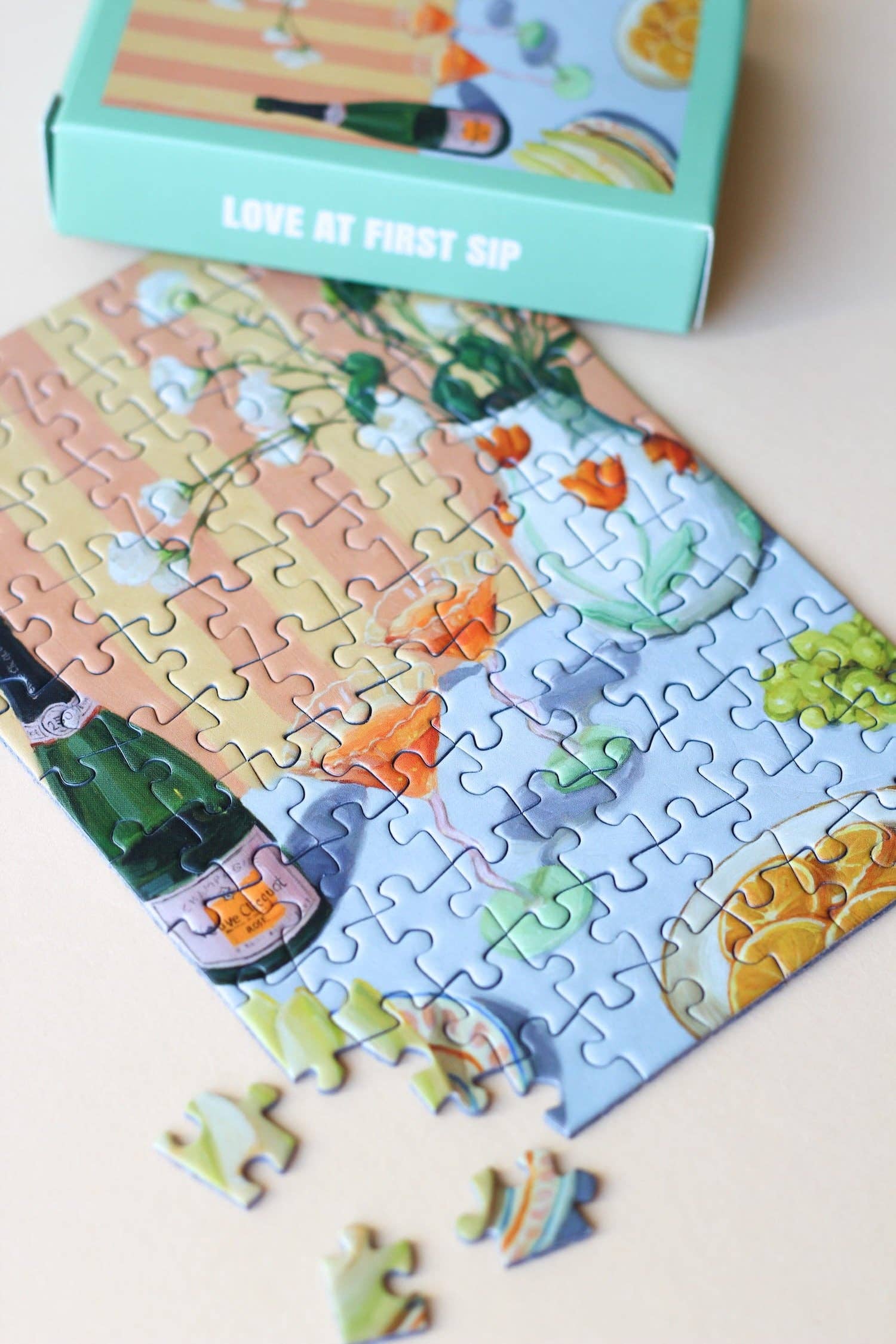 Piecely Puzzle Mini-Puzzle Love at first sip