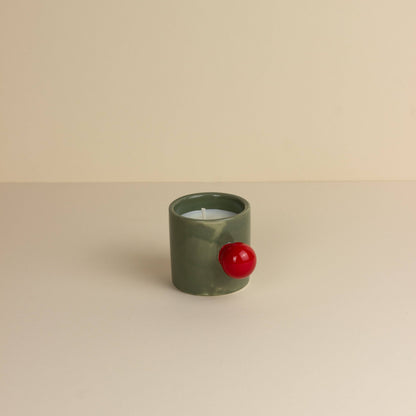 Karneval Karussell Tasse Kerze - Oliven-Feueratem