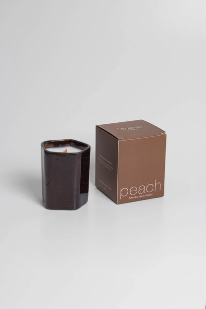 Ceramic scented candle peach