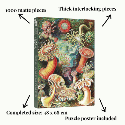 Sea Anemones Puzzle mit 1000 Teilen - Vintage Motiv