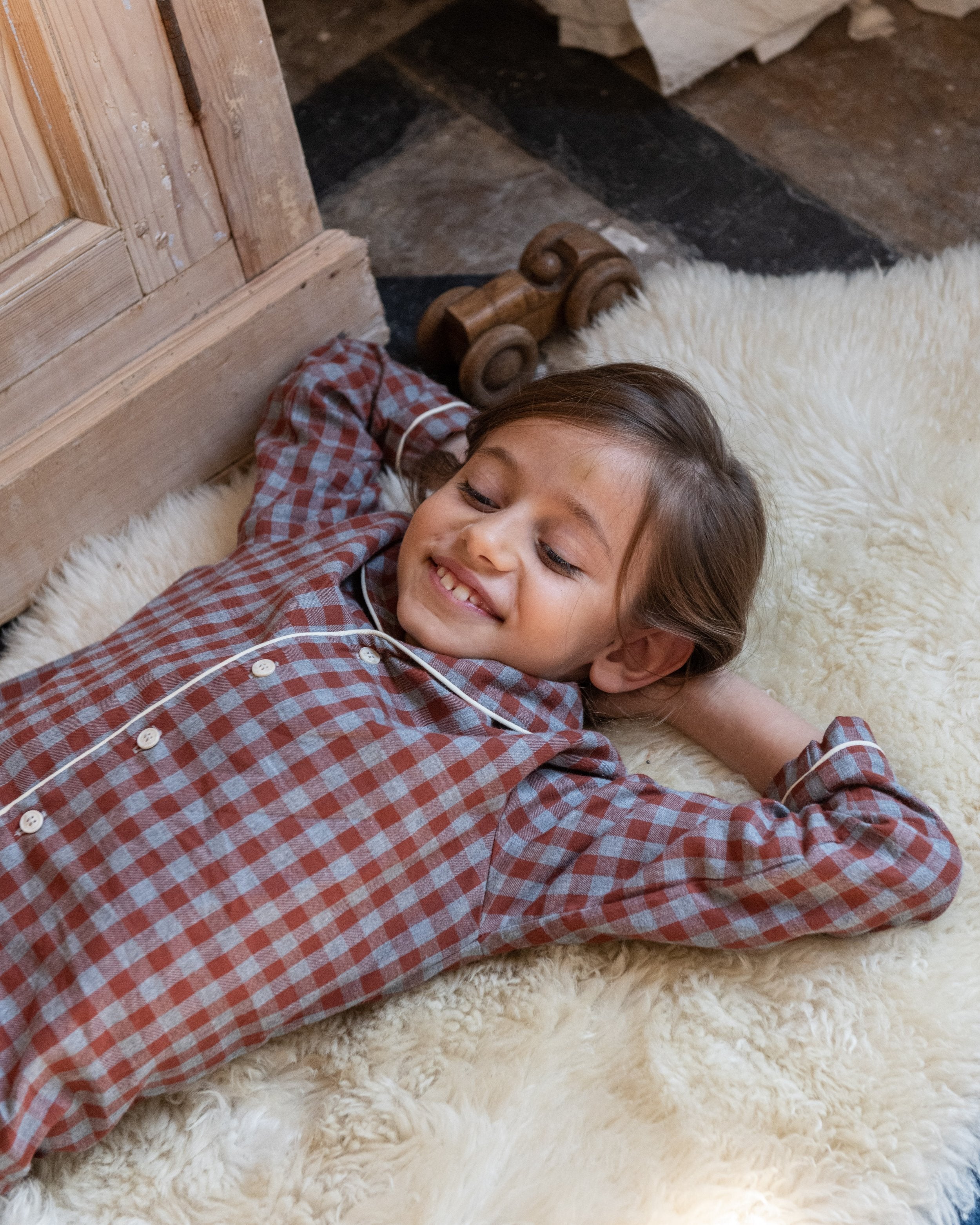 Pyjama à carreaux en flanelle