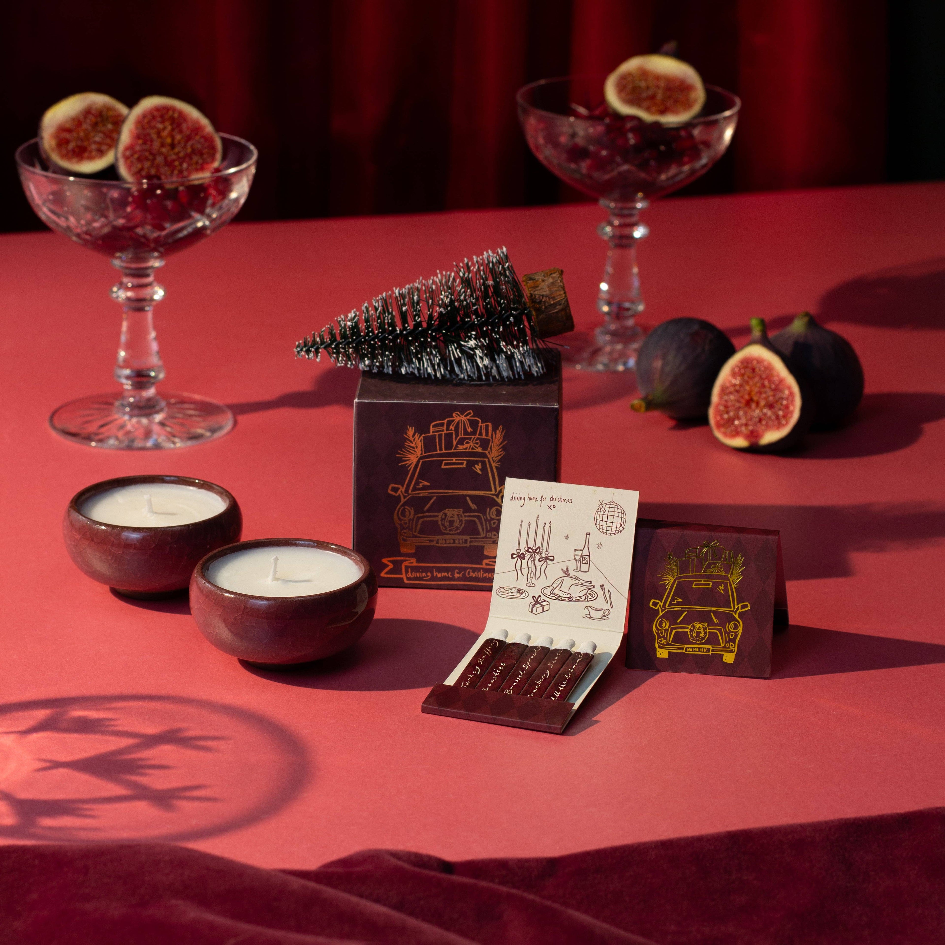 Zesty Lemons Driving Home for Christmas Streichholzbriefchen