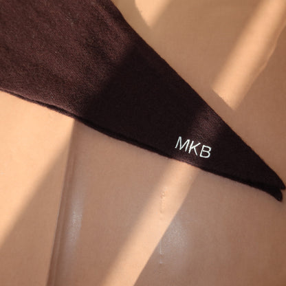 Merino Dreiecksschal (mit Personalisierung)