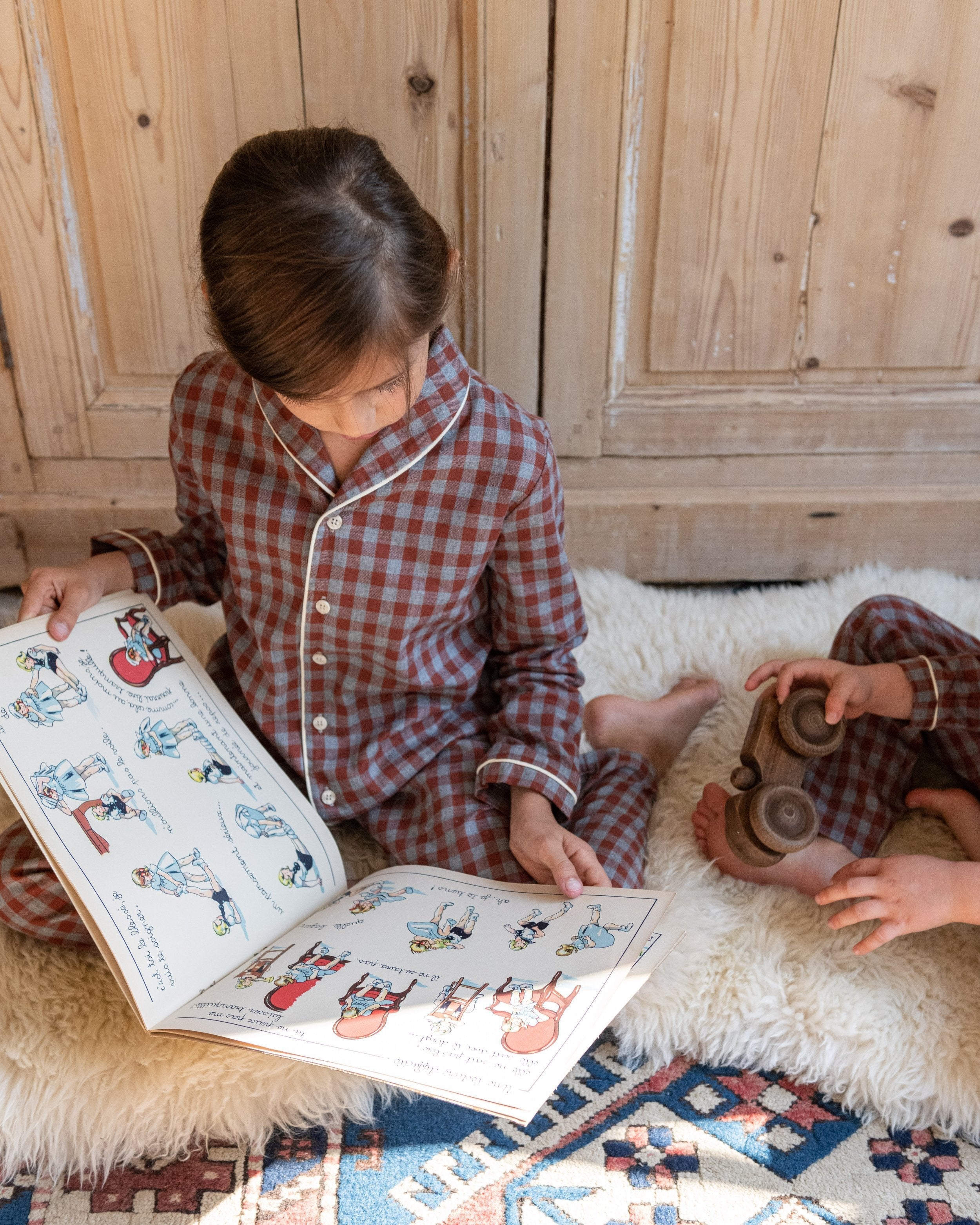 Pyjama à carreaux en flanelle