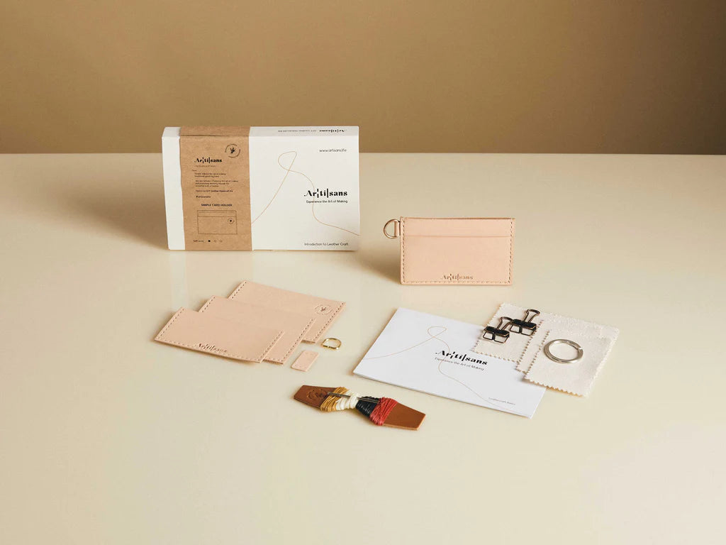 Leather card holder - craft kit