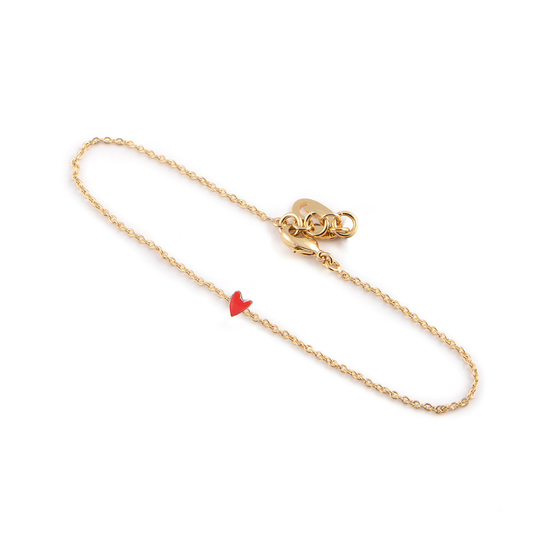 GRANT heart bracelet red