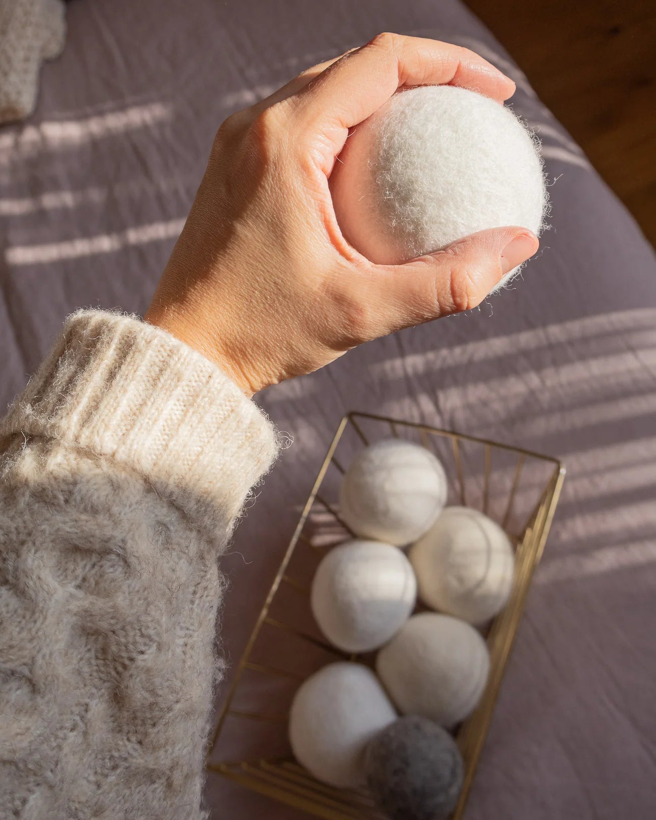 Boules de séchage en laine vierge