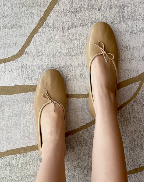 Volcano Ballerine Nappa Caffe Latte