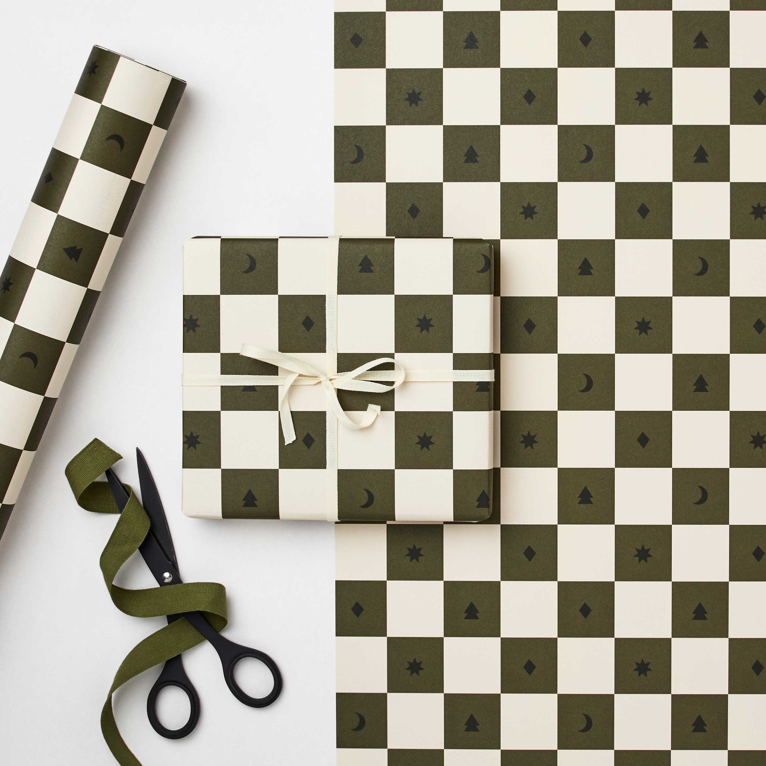 Wrapping paper chessboard