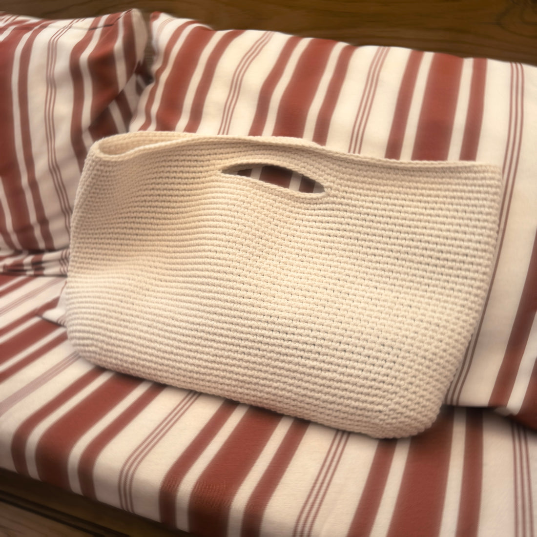 Sac baguette - Sac crocheté