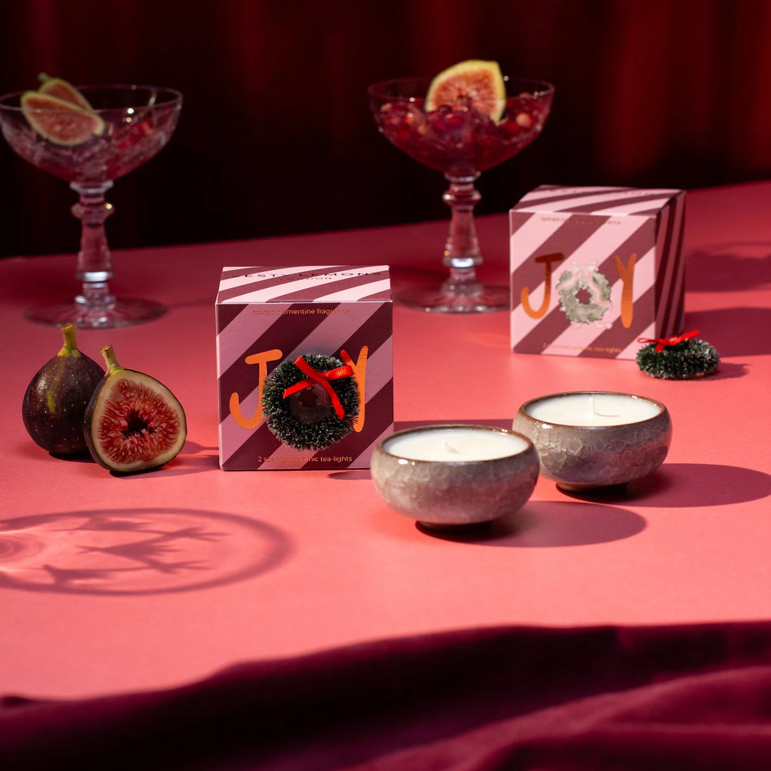 Joy-Teelichthalter (2er-Box) - Spiced Clementine