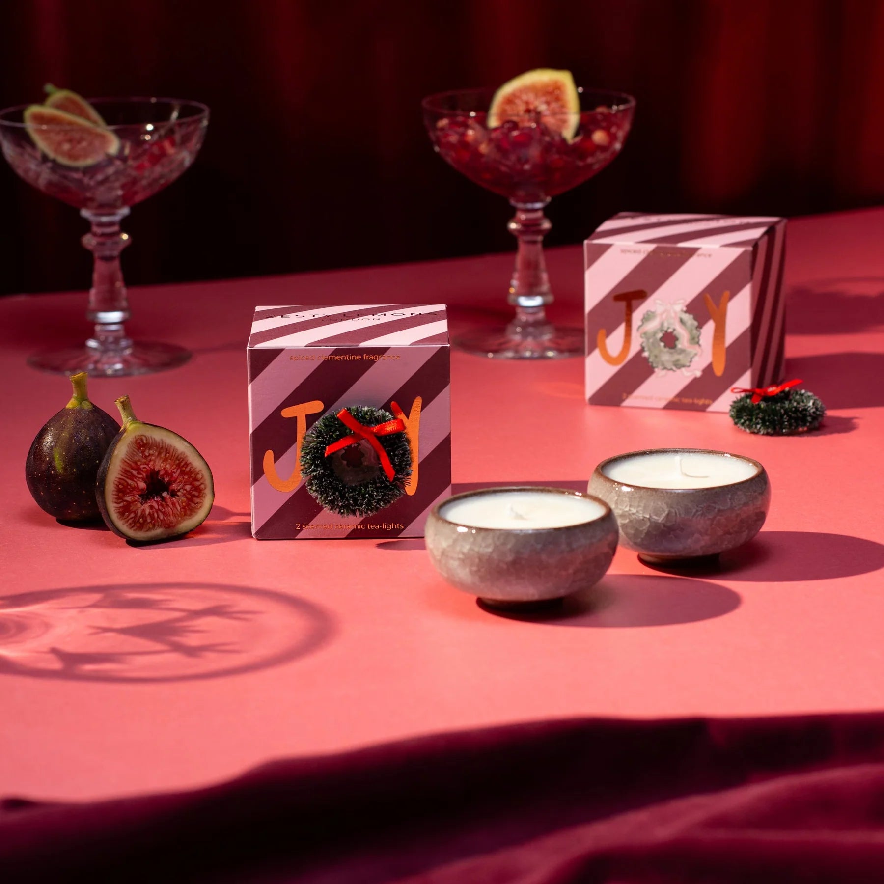 Joy-Teelichthalter (2er-Box) - Spiced Clementine