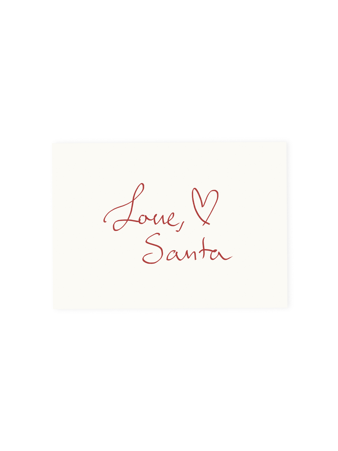 Melt Atelier Postkarte Love, Santa