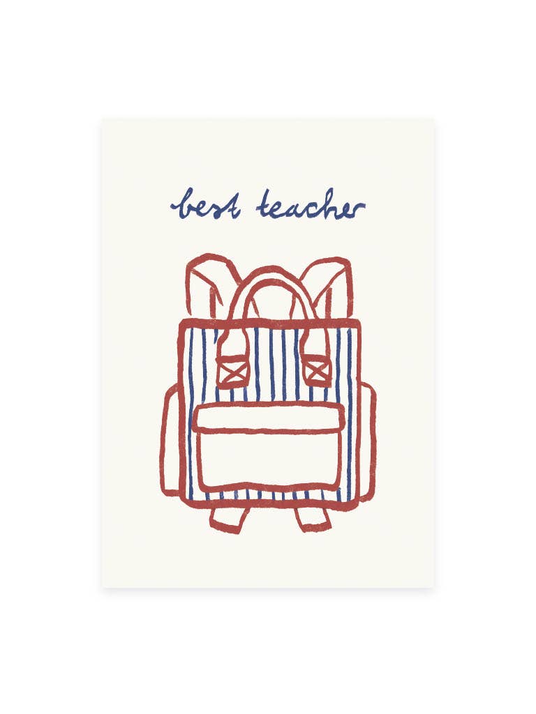 Melt Atelier Postkarte Bester Lehrer