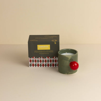 Karneval Karussell Tasse Kerze - Oliven-Feueratem