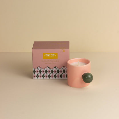 Karneval Karussell Tasse Kerze - Rosa Illusionist